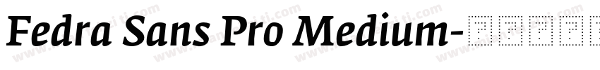 Fedra Sans Pro Medium字体转换